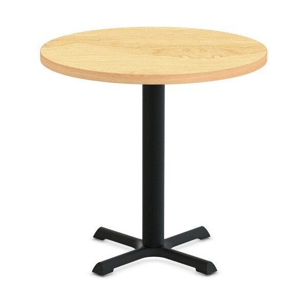 Special-T Table, Round, 36in Dia x 42in, Black Base/Crema Maple Top - SCTSTAR236BHBCM