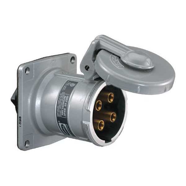 Hubbell Wiring Device-Kellems 60A Pin & Sleeve Locking Receptacle 3P 4W 600VAC - HBL460RS2WR