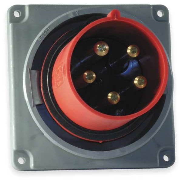 Hubbell IEC Pin and Sleeve Inlet, 100A, 277/480V - HBL5100B7W