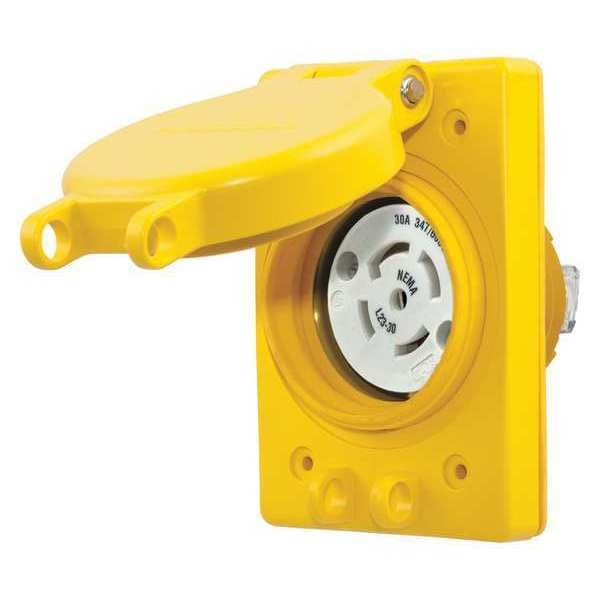 Hubbell 30A Watertight Locking Receptacle 4P 5W 347/600VAC - HBL69W83