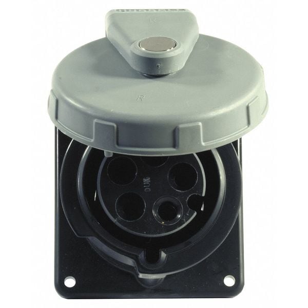 Hubbell IEC Pin and Sleeve Receptacle, 30A, 600V - HBL530R5W