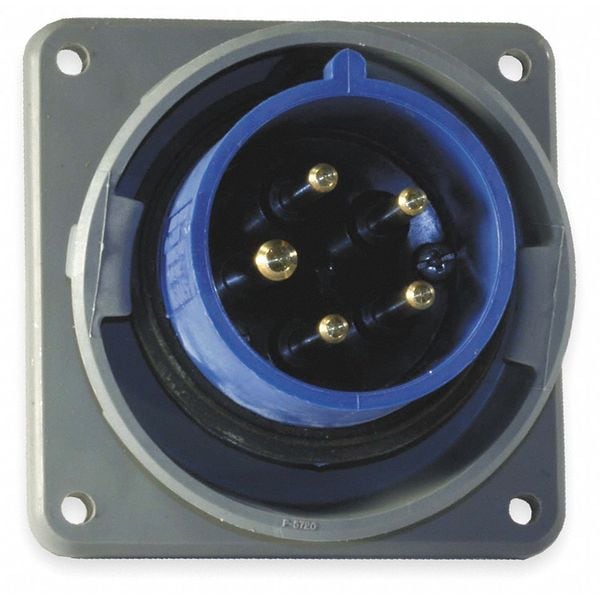 Hubbell IEC Pin and Sleeve Inlet, 20A, 120/208V - HBL520B9W