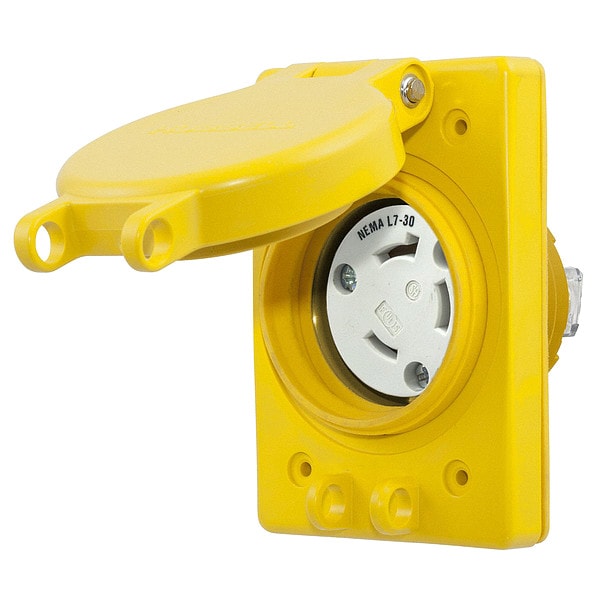 Hubbell 30A Watertight Locking Receptacle 2P 3W 277VAC - HBL69W49