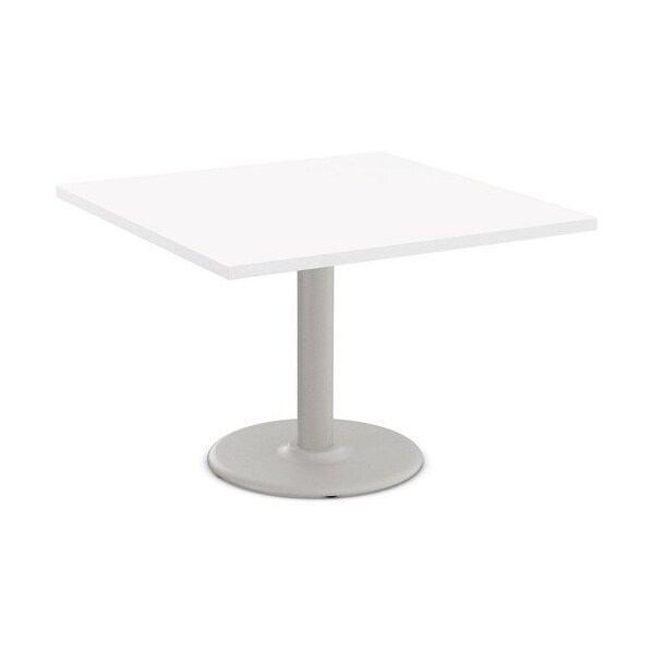 Special-T Table, Square, 36inx36inx29in, Fog Gray Base/White Top - SCTCANT23636GWH