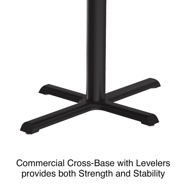 Correll Rectangle Cafe Bistro and Breakroom Pedestal Table, 30" W, 48" L, 29" H, High Pressure Laminate Top - BCT3048-06