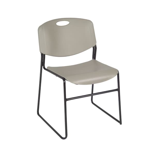 Kee/Zeng Square Cherry Table/4 Gray Chairs, Square, 36", 36" W, 29" H, Cherry - TB3636CHBPBK44GY