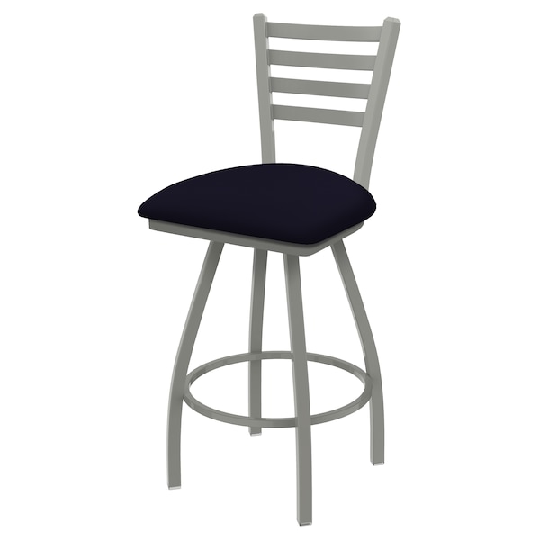 Holland Bar Stool Co 25" Swivel Counter Stool, Nickel Finish, Canter Twilight Seat - X410