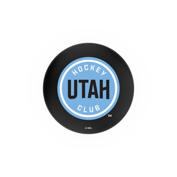 Holland Bar Stool Co Utah Hockey Club 25in Swivel Counter Stool with a Black Wrinkle and Chrome Finish - L8B3C
