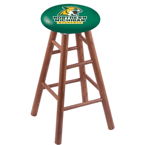 Holland Bar Stool Co Oak Counter Stool, Medium Finish, Northern Michigan Seat - RC24OSMED