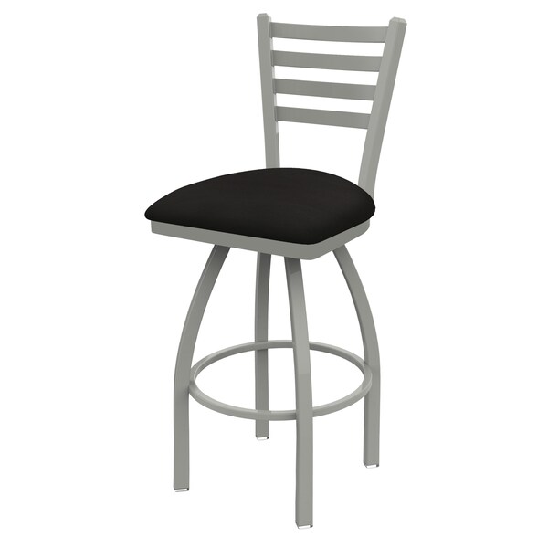 Holland Bar Stool Co 25" Swivel Counter Stool, Nickel Finish, Canter Espresso Seat - 41025AN003