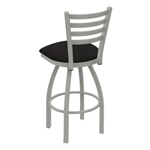 Holland Bar Stool Co 25" Swivel Counter Stool, Nickel Finish, Canter Espresso Seat - 41025AN003