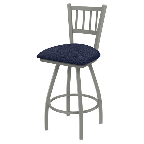 Holland Bar Stool Co 25" Swivel Counter Stool, Nickel Finish, Graph Anchor Seat - X810