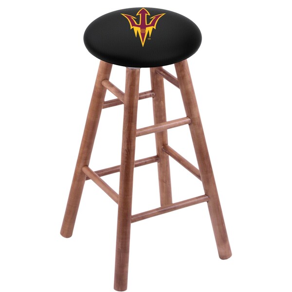 Holland Bar Stool Co Maple Bar Stool, Medium Finish, Arizona State Pitchfork Seat - RC30MSMED