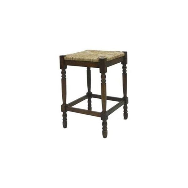 Carolina Chair & Table Company Carolina 2662-RTA-NC 24 in. Chestnut Covington Counter Stool - 2662-RTA-NC