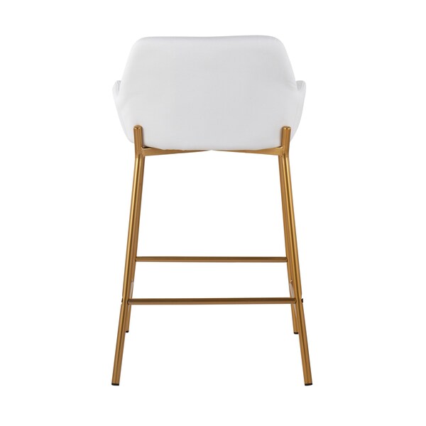 Lumisource Daniella Fixed-Height Counter Stool - Set of 2 PR - B24-DNLA2 AUPUW2