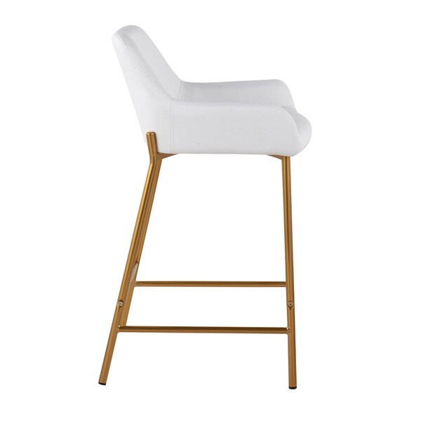 Lumisource Daniella Fixed-Height Counter Stool - Set of 2 PR - B24-DNLA2 AUPUW2