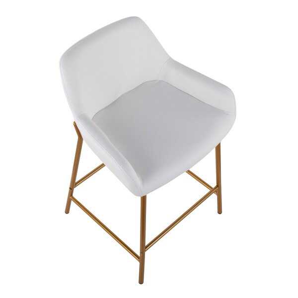 Lumisource Daniella Fixed-Height Counter Stool - Set of 2 PR - B24-DNLA2 AUPUW2
