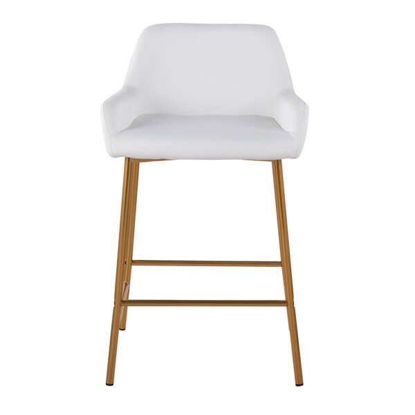 Lumisource Daniella Fixed-Height Counter Stool - Set of 2 PR - B24-DNLA2 AUPUW2