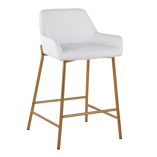 Lumisource Daniella Fixed-Height Counter Stool - Set of 2 PR - B24-DNLA2 AUPUW2