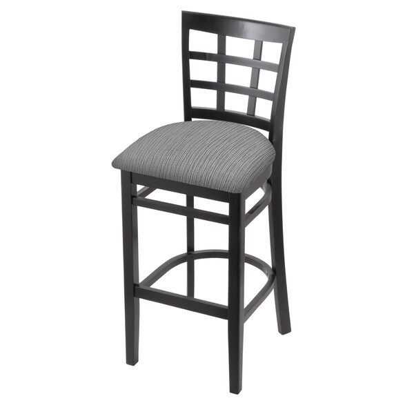 Holland Bar Stool Co 25" Counter Stool, Black Finish, Graph Seat - 313025BLK020