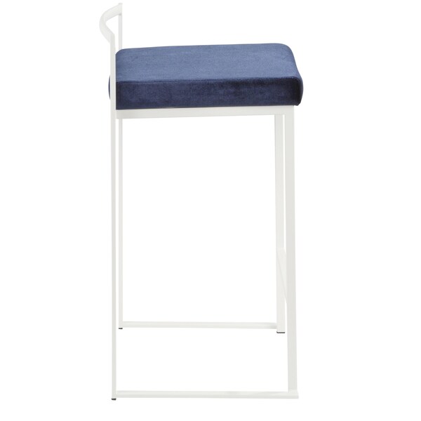 Lumisource Fuji Stacker Counter Stool - Set of 2 PR - B26-FUJI W+VBU2