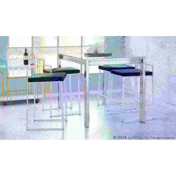 Lumisource Fuji Stacker Counter Stool - Set of 2 PR - B26-FUJI W+VBU2