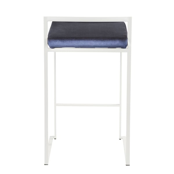 Lumisource Fuji Stacker Counter Stool - Set of 2 PR - B26-FUJI W+VBU2