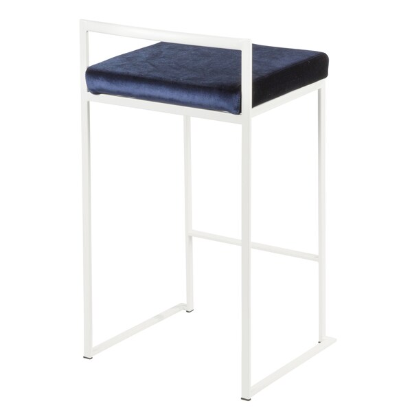 Lumisource Fuji Stacker Counter Stool - Set of 2 PR - B26-FUJI W+VBU2