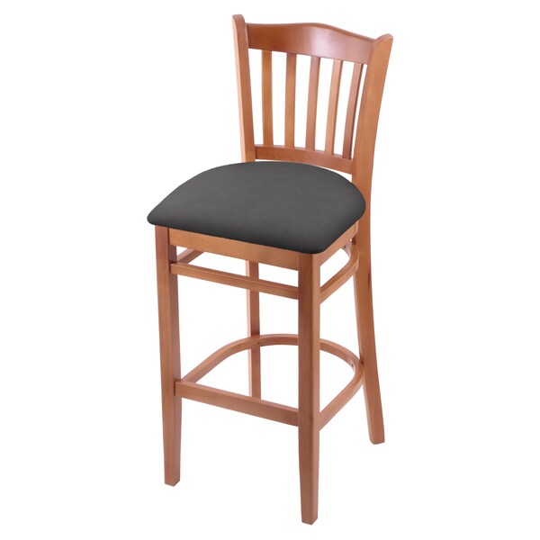 Holland Bar Stool Co 25" Counter Stool, Medium Finish, Canter Storm Seat - 312025MED004