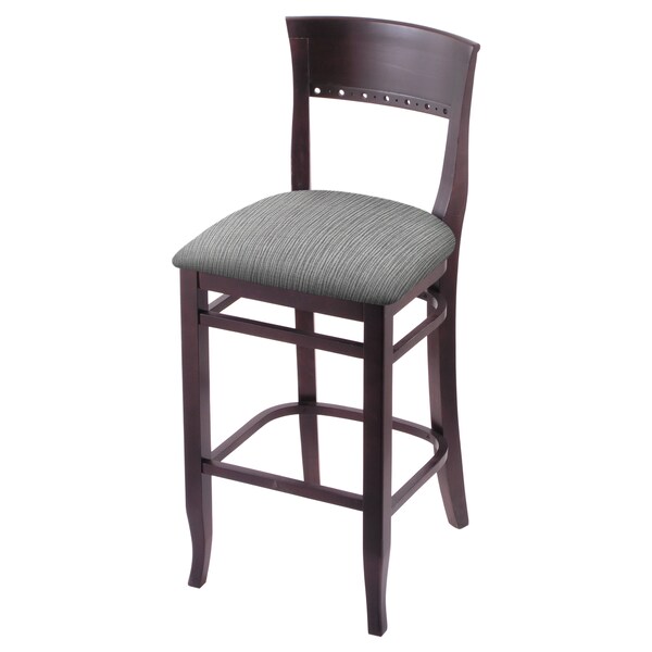 Holland Bar Stool Co 25" Counter Stool, Dark Cherry Finish, Graph Seat - 316025DC020