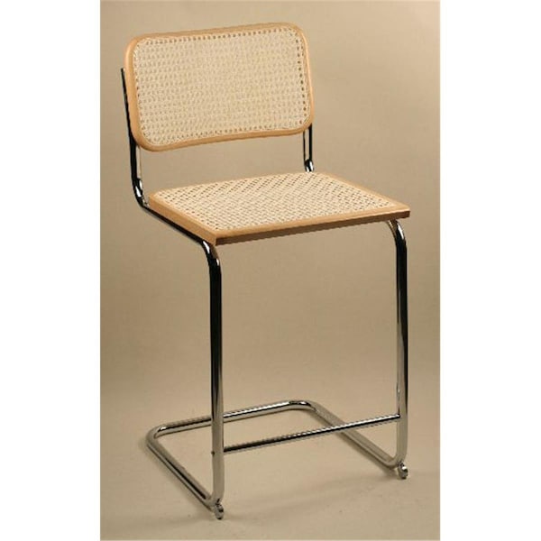Alston Quality Alston Quality 5-33-24-BLK 24 in. Breuer Counter Stool Black - 5-33-24/BLK
