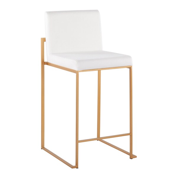 Lumisource Fuji High Back Counter Stool - Set of 2 PR - B26-FUJIHB AUVW2