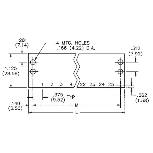 Connectivity Solutions Barrier Strip Terminal Block, 15A, 2 Row(S), 1 Deck(S) - MS-20-140