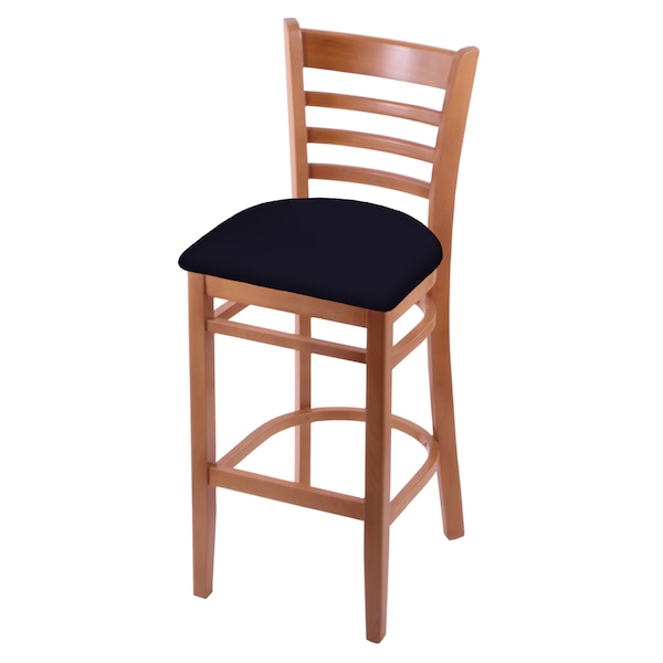 Holland Bar Stool Co 25" Counter Stool, Medium Finish, Canter Twilight Seat - 314025MED002