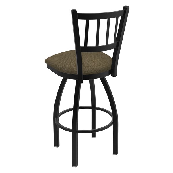 Holland Bar Stool Co 25" Swivel Counter Stool, Black Wrinkle, Graph Cork Seat - 81025BW017