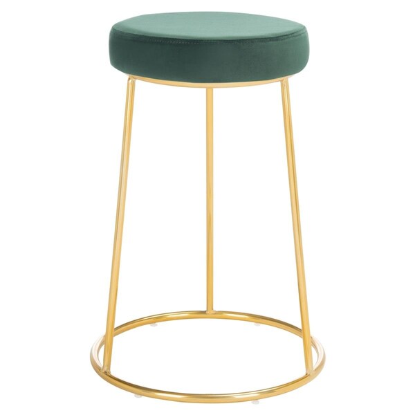 Safavieh Kellie Round Counter Stools Malachite Green & Gold - BST7507D