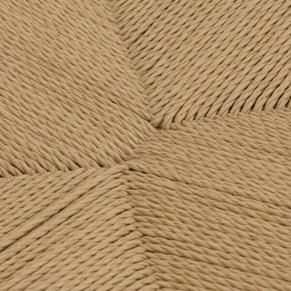 Armen Living Erie Woven Paper Cord and Oak Wood Counter Stool - LCERBANAT26
