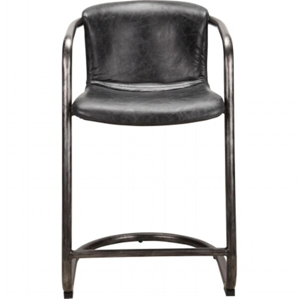 Moes Home Collection M2 Freeman Counter Stool, Antique Black - 40.2 x 21.3 x 24.5 in., 2PK - PK-1061-02