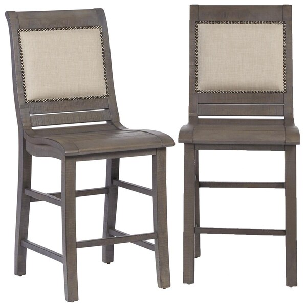Procomfort 42 x 19 x 23 in. Upholstered Counter Chair, 2PK - PR2637196