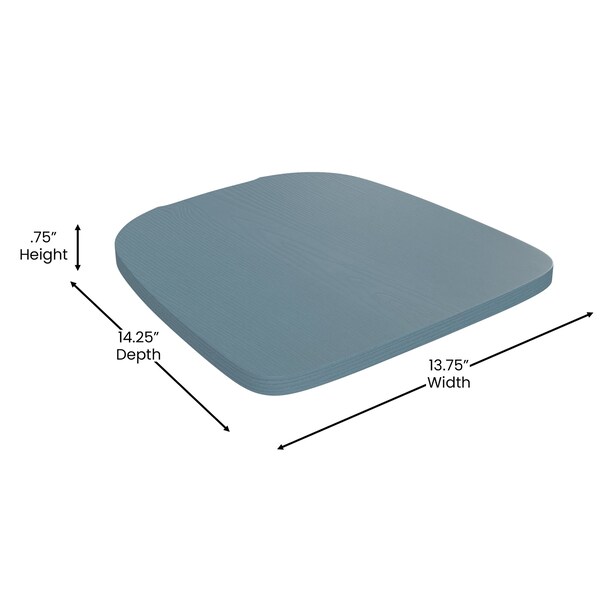 Flash Furniture Kelly Blue-Teal Metal Stool with Teal Poly Seat - ET-3534-24-KB-PL1C-GG