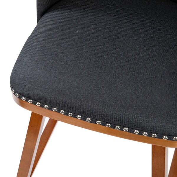 Flash Furniture 2PK 24" Charcoal Faux Linen Wooden Counter Stools - CH-192162X000-24-CHAR-GG