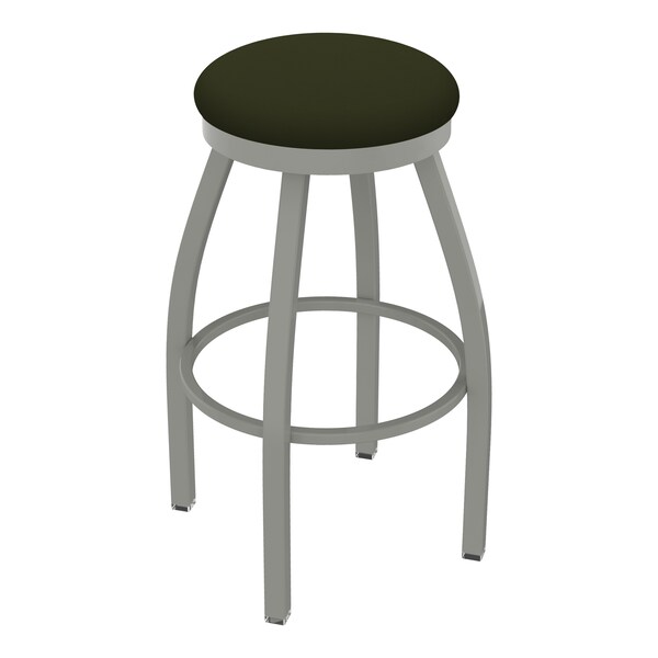 Holland Bar Stool Co 25" Swivel Counter Stool, Nickel Finish, Canter Pine Seat - 80225AN010