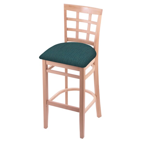 Holland Bar Stool Co 25" Counter Stool, Natural Finish, Graph Tidal Seat - 313025NAT022