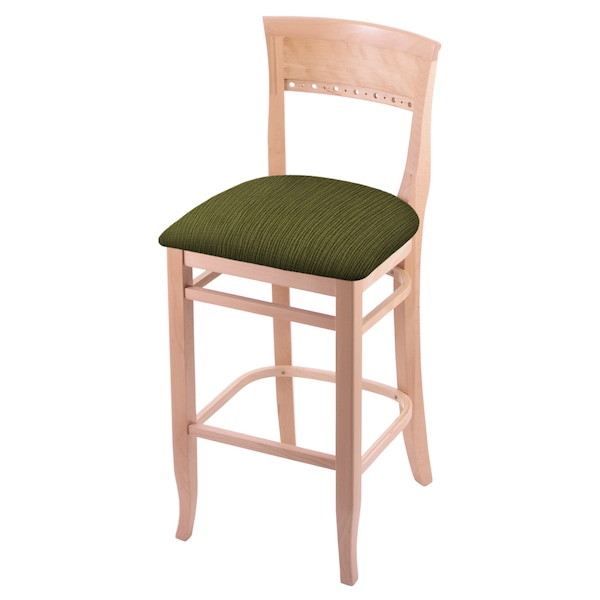 Holland Bar Stool Co 25" Counter Stool, Natural Finish, Graph Parrot Seat - 316025NAT015