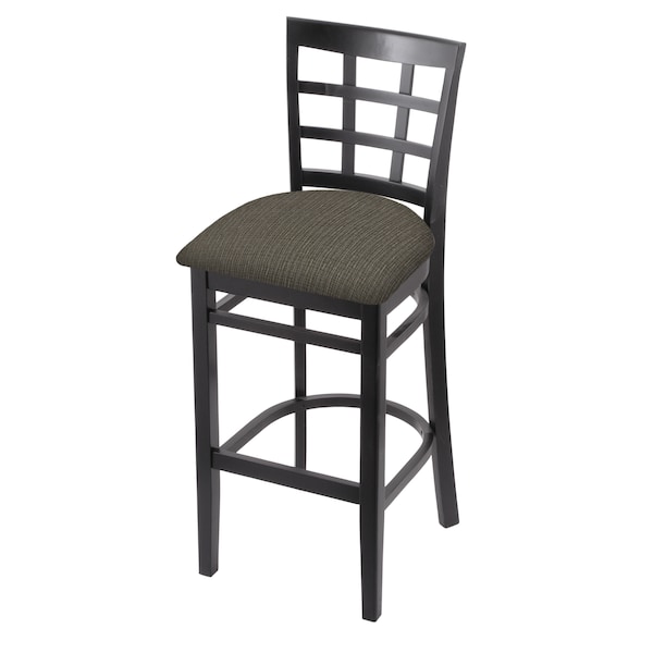 Holland Bar Stool Co 25" Counter Stool, Black Finish, Graph Chalice Seat - 313025BLK019