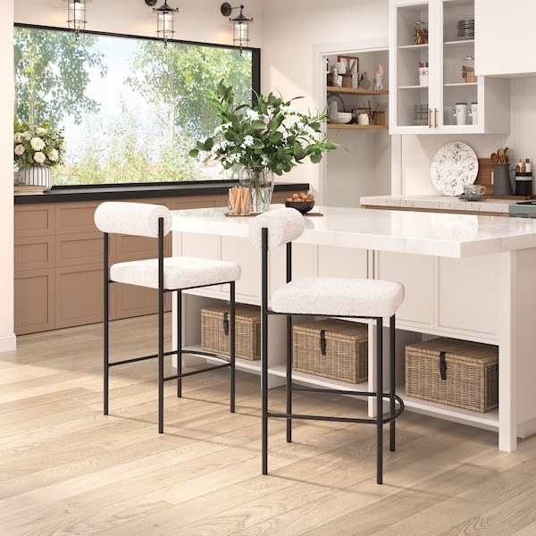 Zuo Modern Livorno Counter Stool Set Of 2 Ivory - 109811
