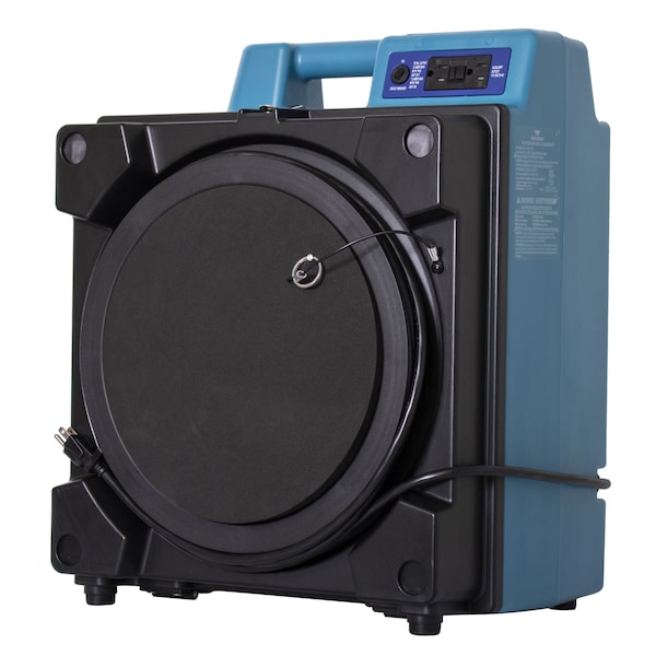 Xpower HEPA Air Scrubber W/ Built-In GFCI Power Outlets, Hour Meter and 3-Stage Filter System, 2/3 HP, 750 CFM, 4.5 Amps, Variable Speed - X-4700AM