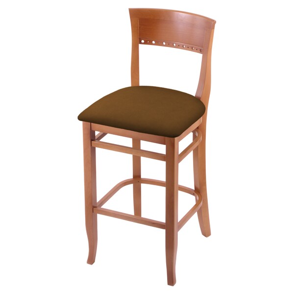 Holland Bar Stool Co 25" Counter Stool, Medium Finish, Canter Thatch Seat - 316025MED001
