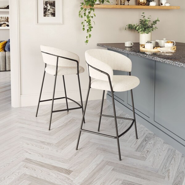 Zuo Modern Josephine Counter Stool Set Of 2 Cream - 109671