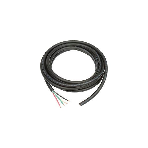 Global Industrial 25' L Cable SO 12/4 Wire For Salamander Heater, With Terminals - 246063